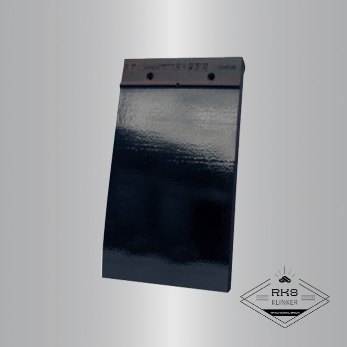 Керамическая черепица Koramic, Plain Tile Smooth, Black Glazed в Курске